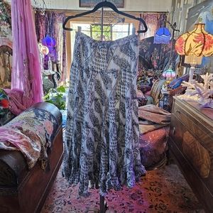 Sequin Ruffle Skirt